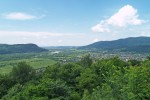 Вигляд на Хуст і долину р. Тиса із Замкової гори