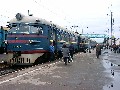 Електропоїзд ЕР2-323 на станції Мукачеве