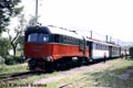 Тепловоз ТУ2-066 з поїздом на станції Хмільник, Іршавський р-н